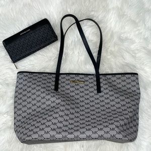 BRAND NEW Michael Kors Designer Tote Bag & Matching Wallet NEVER USED